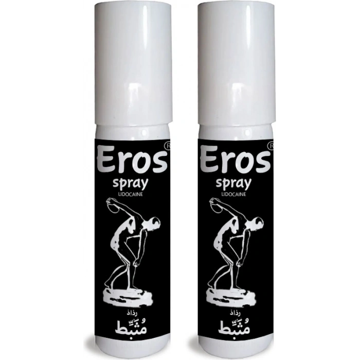 Eros 2 Adet Erkekler Için Özel Stop Spreyi 20 ml (Black)