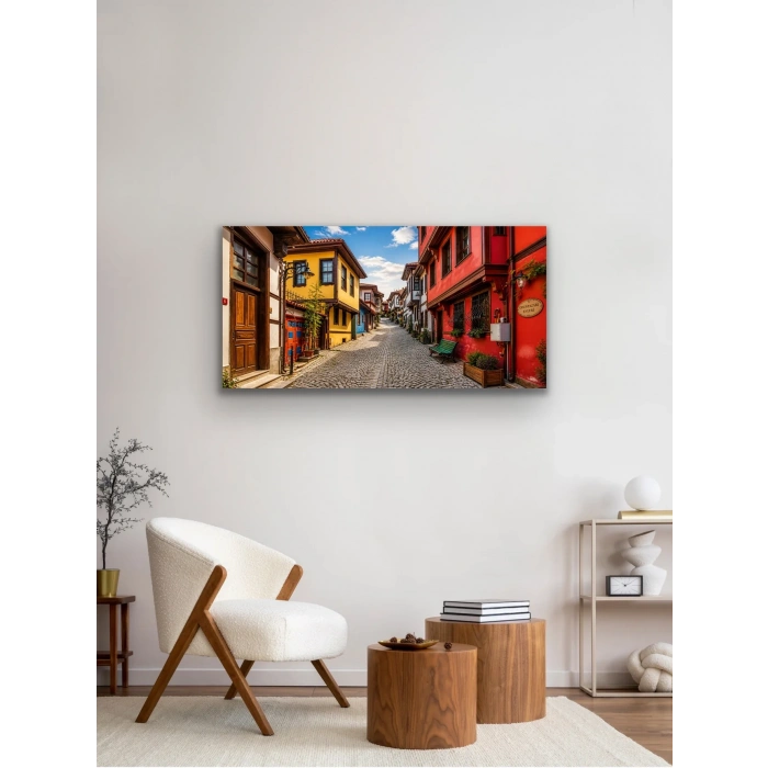 Eskişehir Odun Pazarı Kanvas Tablo 40X80 CM
