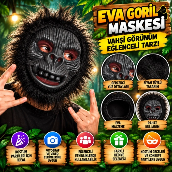 Eva Goril Maskesi – Vahşi Goril