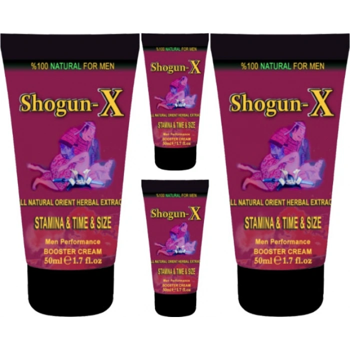 Firesx: Shogun-X Extra Size Cream 4 Adet 50ML Erkeklere Boostenlargetime Krem