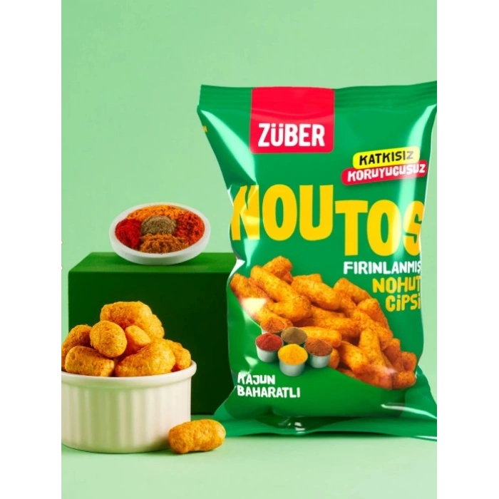 Fırın Nohut Cipsi 55 Gr Kajun Baharatlı