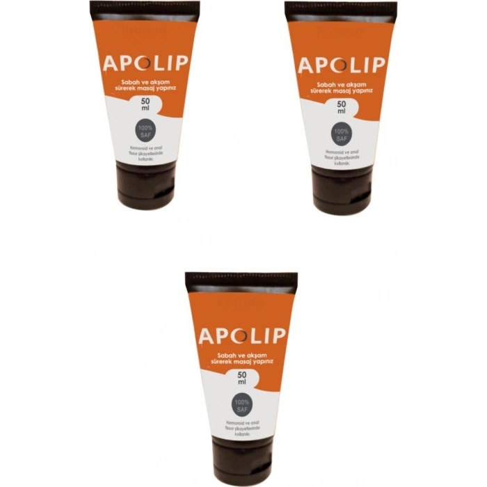 Fix Flex Apolip Kremi 50ML 3 Adet / Apolip Hemorrhoid Cream 50ML 3 Pieces