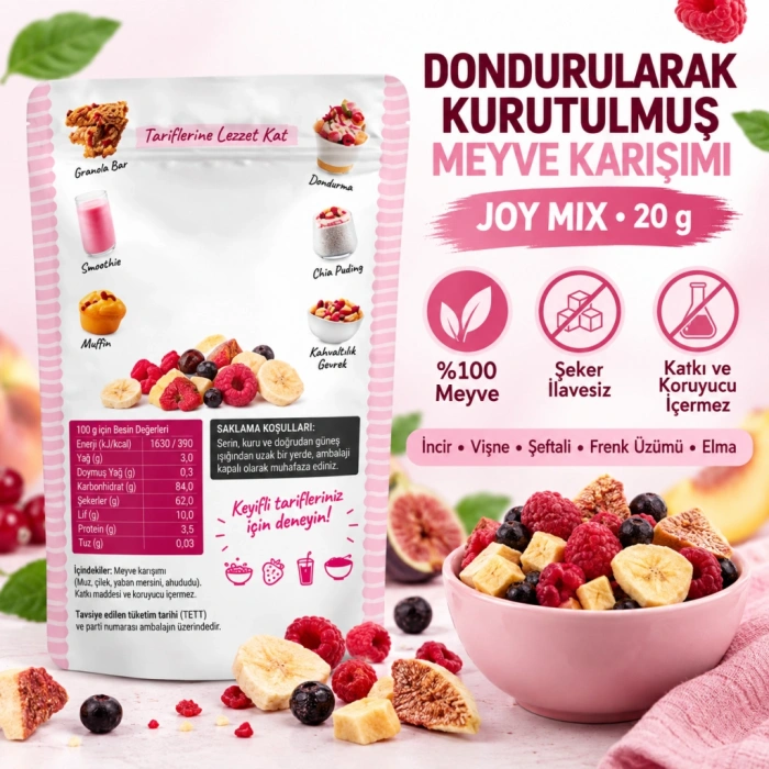 Fresh Dondurularak Kurutulmuş Joy Mix 20 g