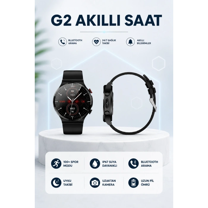 G42 Akıllı Saat Ios Ve Android Cihazlarla Uyumlu
