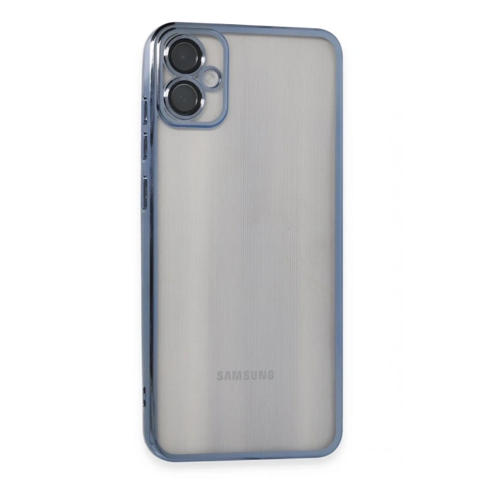 Samsung Galaxy A05 Kılıf Lensli Silikon - Lacivert