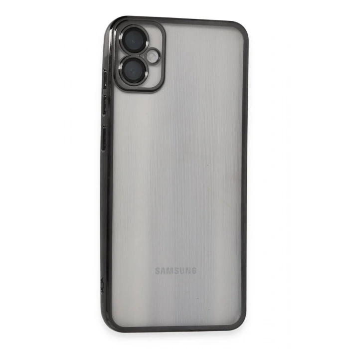 Samsung Galaxy A05 Kılıf Lensli Silikon - Siyah