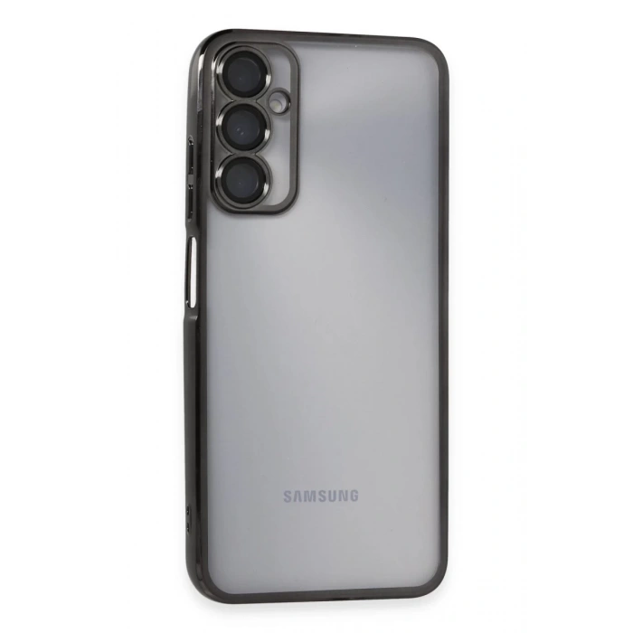 Samsung Galaxy A05S Kılıf Lensli Silikon - Siyah