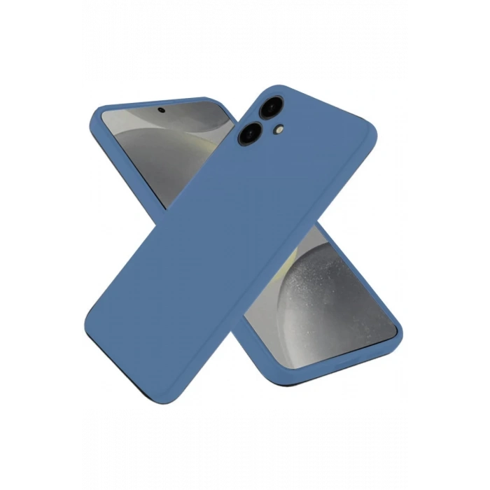 Samsung Galaxy A06 Kılıf First Silikon - Mavi