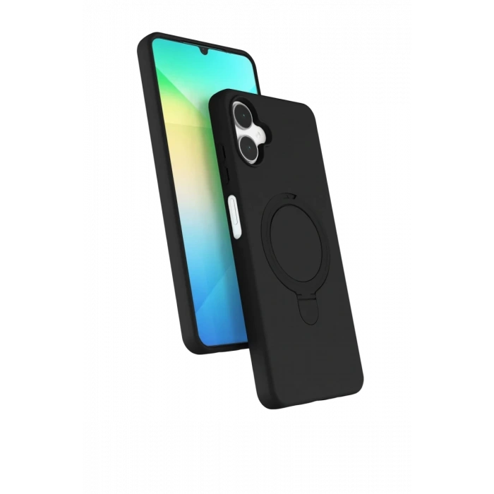 Samsung Galaxy A06 Regal Magsafe Standlı Kapak - Siyah
