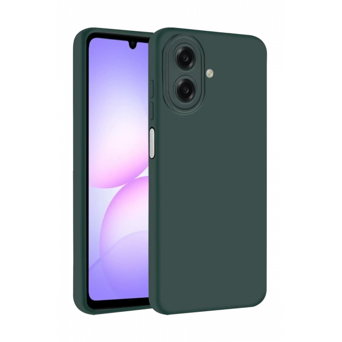Samsung Galaxy A07 4G First Silikon - Koyu Yeşil