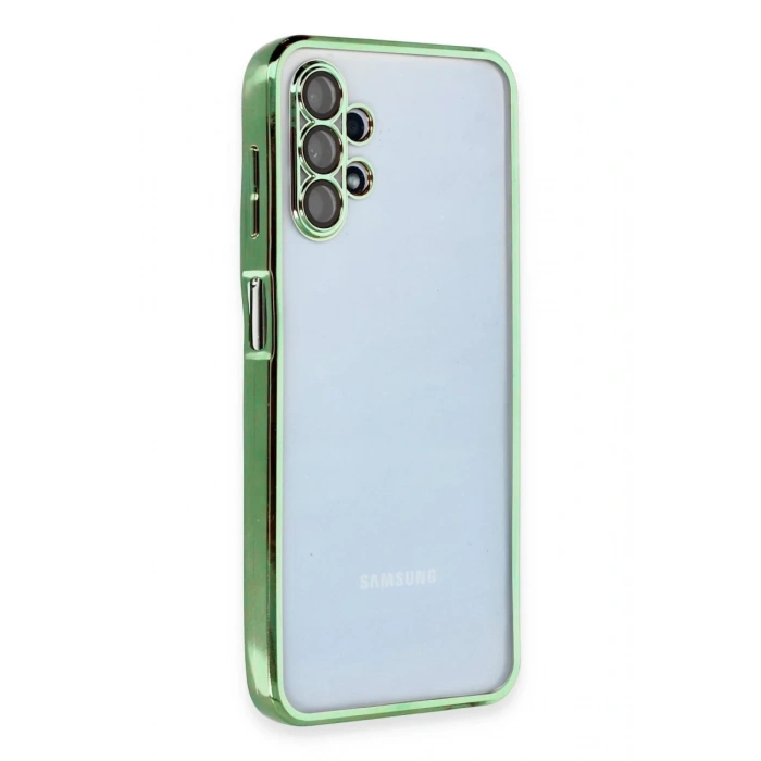 Samsung Galaxy A13 4G Kılıf Lensli Silikon - Yeşil