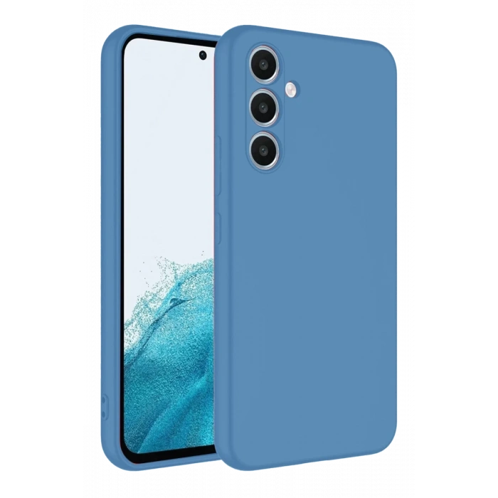 Samsung Galaxy A16 5G Kılıf First Silikon - Mavi