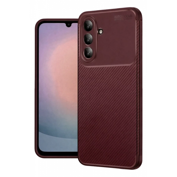 Samsung Galaxy A17 5G Auto Focus Karbon Kapak - Bordo