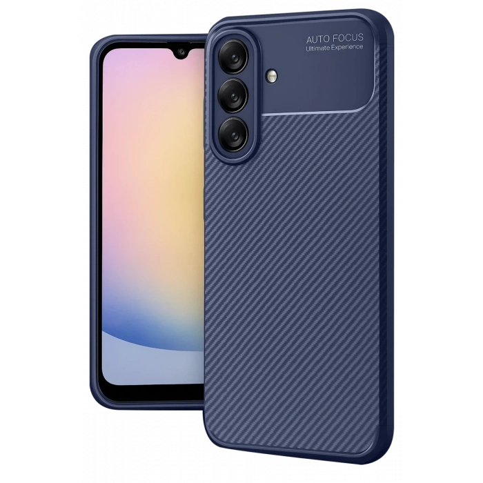 Samsung Galaxy A17 5G Auto Focus Karbon Kapak - Lacivert