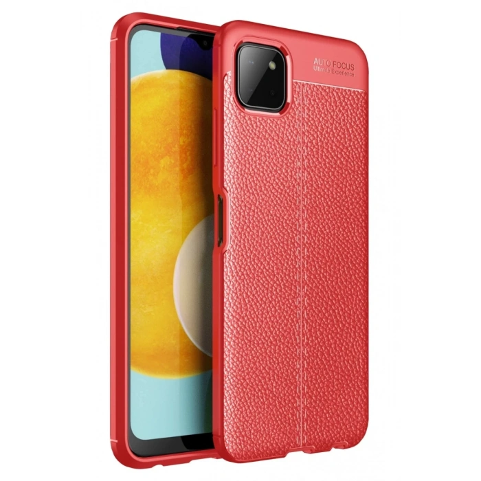 Samsung Galaxy A22 Kılıf Auto Focus Kapak - Kırmızı