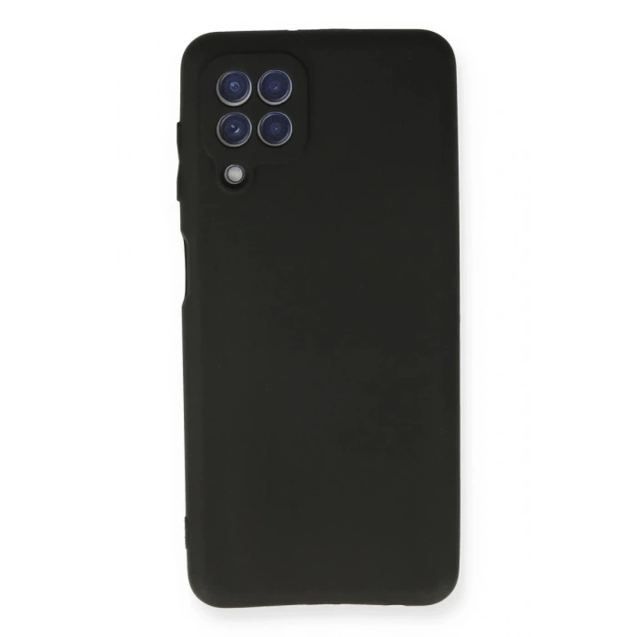 Samsung Galaxy A22 Kılıf First Silikon - Siyah