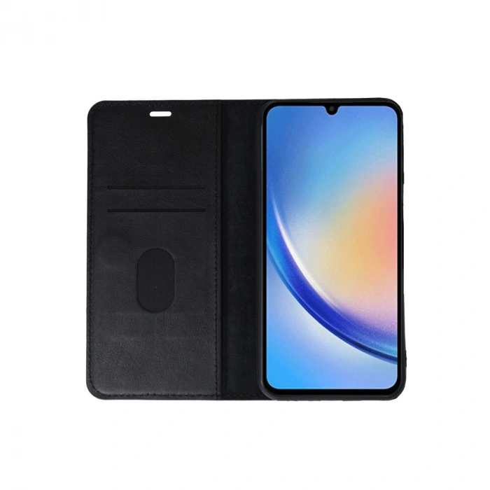 Galaxy A24 4G Kılıf Trend S Plus Kapaklı Kılıf - Siyah