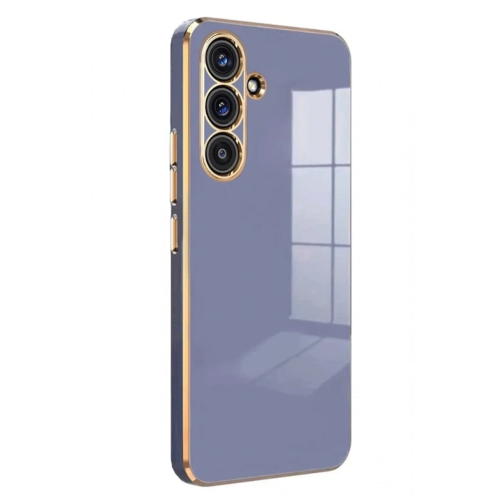 Samsung Galaxy A24 4G Kılıf Volet Silikon - Mavi