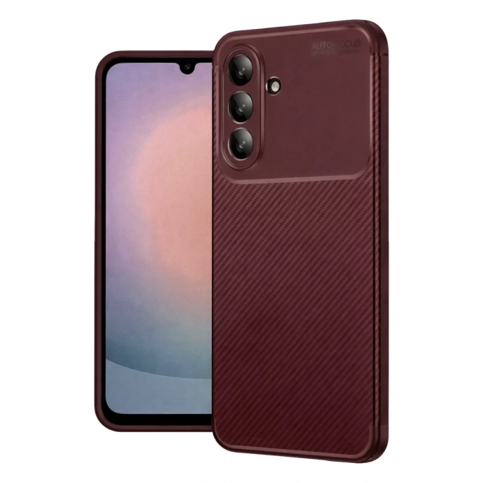 Samsung Galaxy A27 5G Auto Focus Karbon Kapak - Bordo