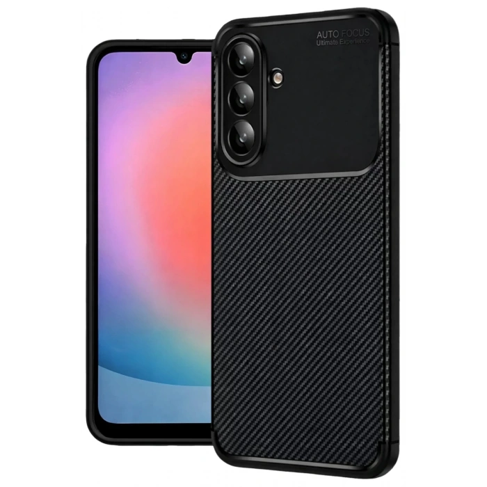Samsung Galaxy A27 5G Auto Focus Karbon Kapak - Siyah