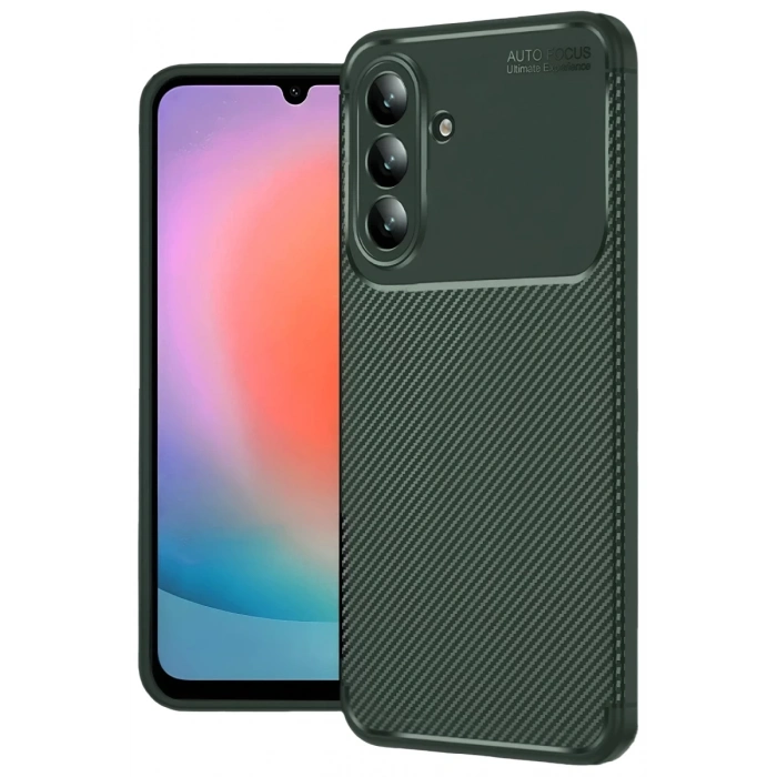 Samsung Galaxy A27 5G Auto Focus Karbon Kapak - Yeşil
