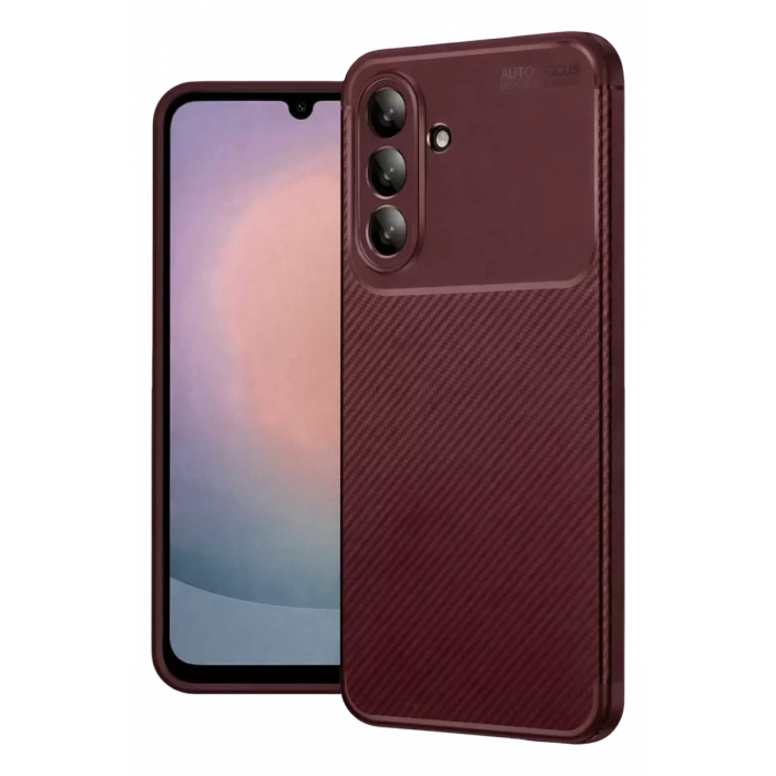 Samsung Galaxy A37 5G Auto Focus Karbon Kapak - Bordo