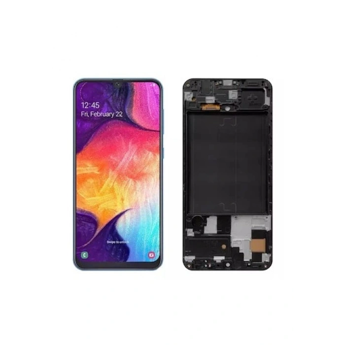 Galaxy A50 Uyumlu Sm A505f Lcd Ekran Dokunmatik Full Çıta