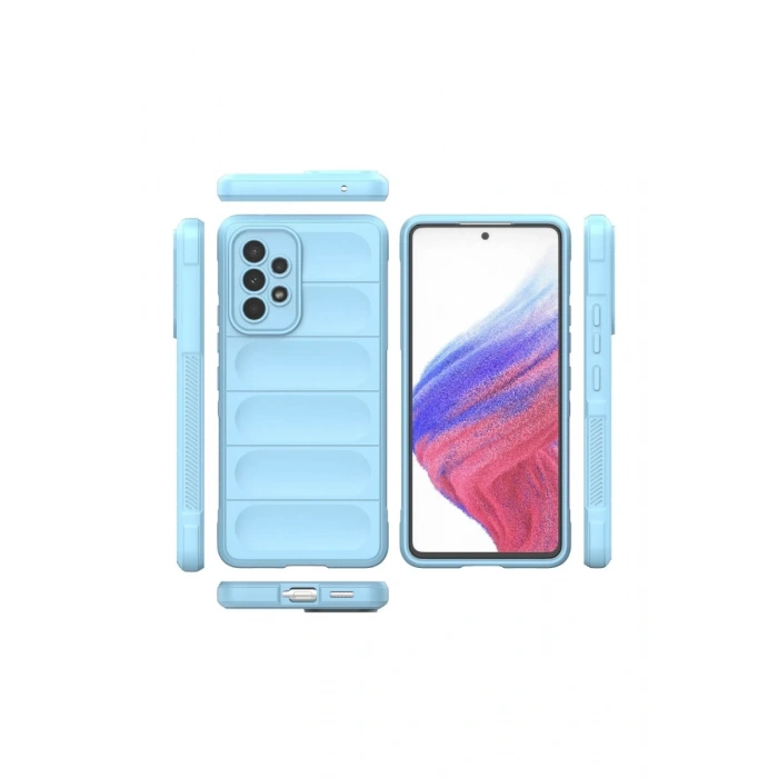 Samsung Galaxy A73 5G Kılıf Optimum Silikon - Sky Blue