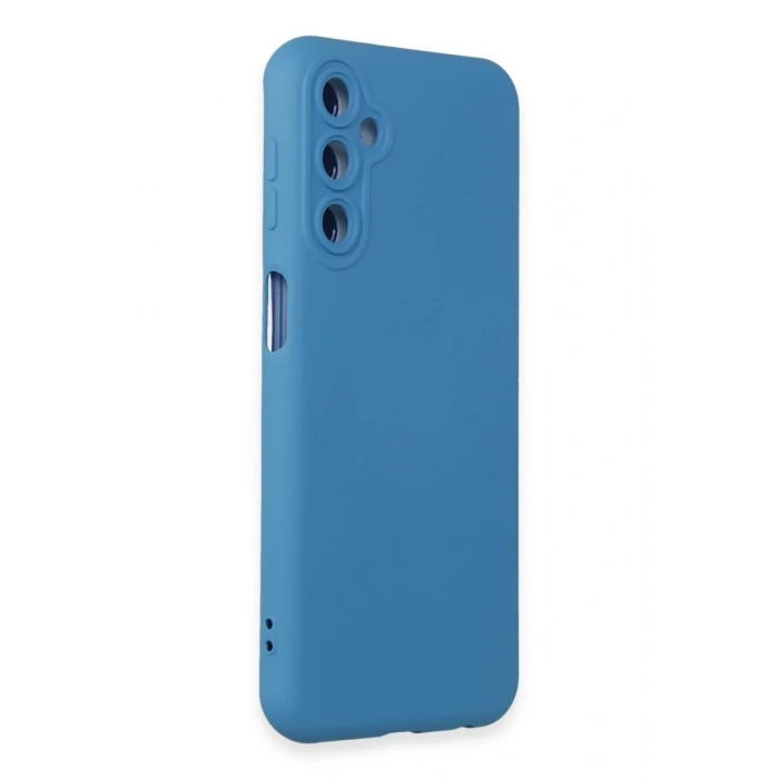 Samsung Galaxy M14 5G Kılıf Nano içi Kadife Silikon - Mavi