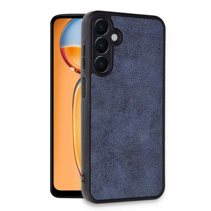 Samsung Galaxy M15 Kılıf Aras Deri Kapak - Lacivert