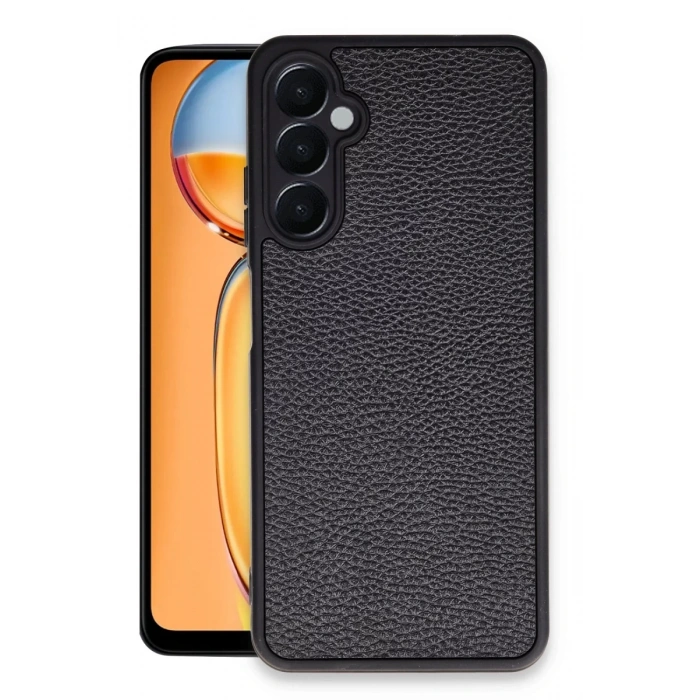Samsung Galaxy M15 Kılıf Aras Deri Kapak - Siyah