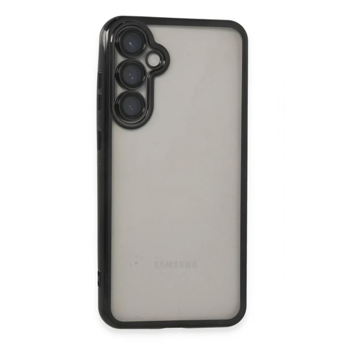 Samsung Galaxy S23 FE Kılıf Lensli Silikon - Siyah