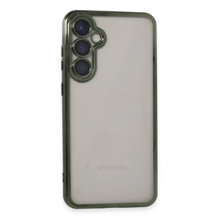 Samsung Galaxy S23 FE Kılıf Lensli Silikon - Yeşil