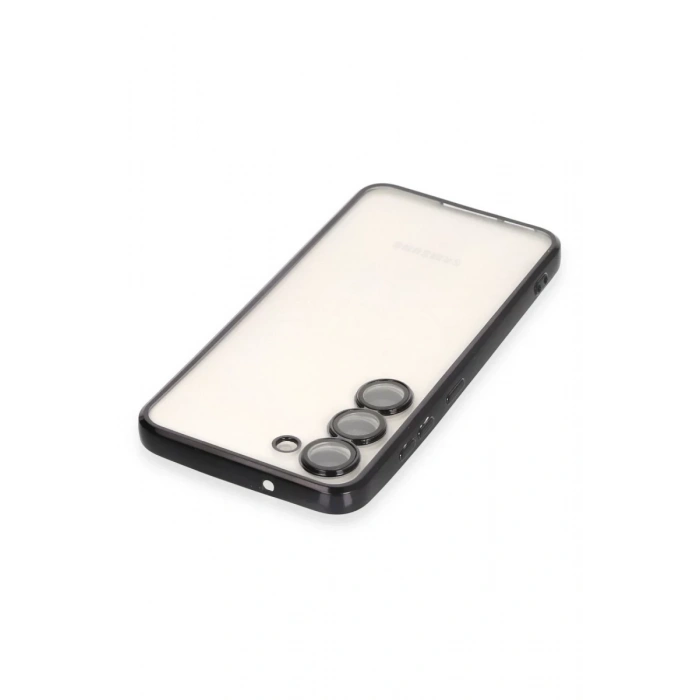 Samsung Galaxy S23 Kılıf Lensli Silikon - Siyah