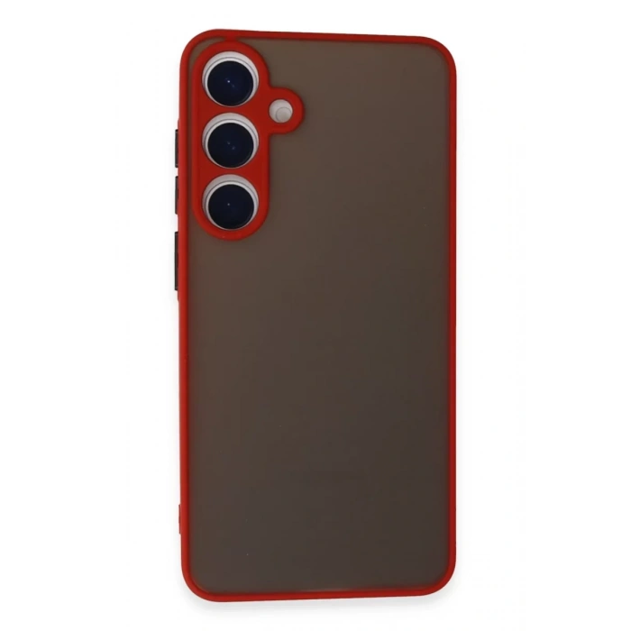 Samsung Galaxy S24 Kılıf Montreal Silikon Kapak - Kırmızı