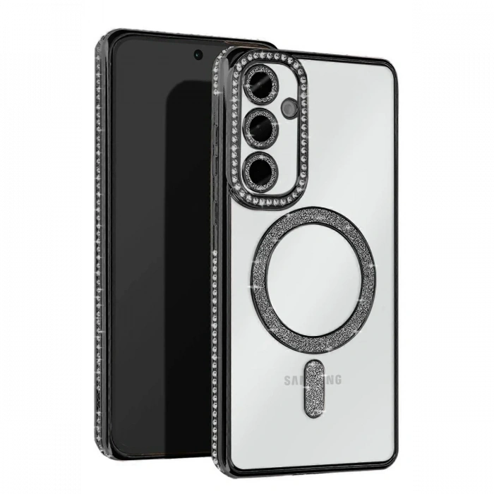 Samsung Galaxy S25 FE Joke Simli Magneticsafe Kılıf - Siyah