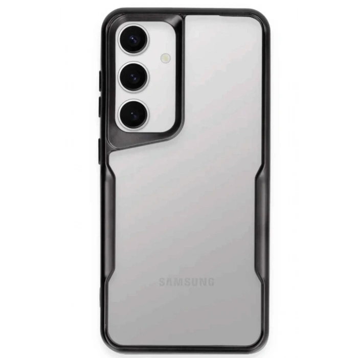 Samsung Galaxy S25 Kılıf Boyi Silikon Kapak - Siyah