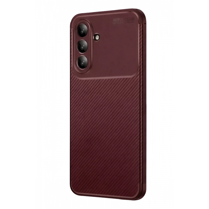 Samsung Galaxy S26 FE Auto Focus Karbon Kapak - Bordo