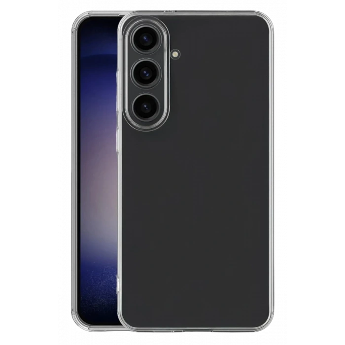 Samsung Galaxy S26 FE Lüx Şeffaf Silikon - Şeffaf