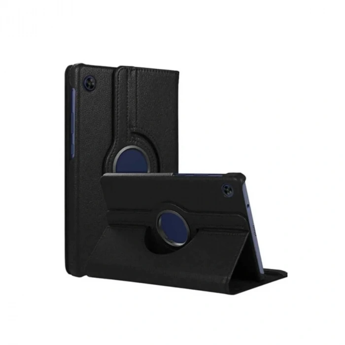 Galaxy Tab A11 360 Tablet Deri Kılıf - Siyah