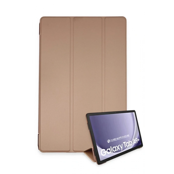 Samsung Galaxy Tab A9 Plus Kılıf Tablet Smart Kılıf - Rose Gold