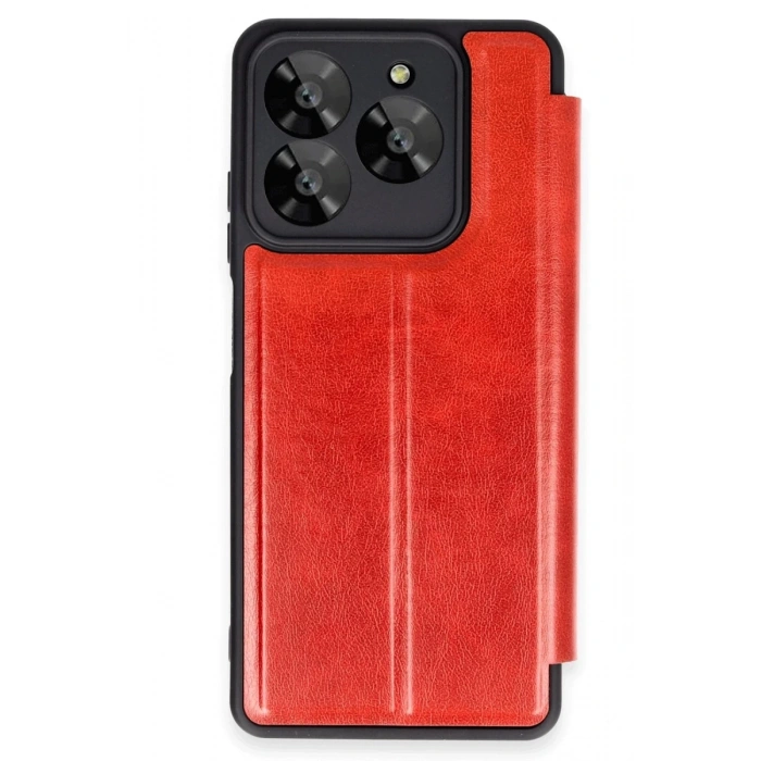 General Mobile Era 50 Kılıf Flip Cover - Kırmızı