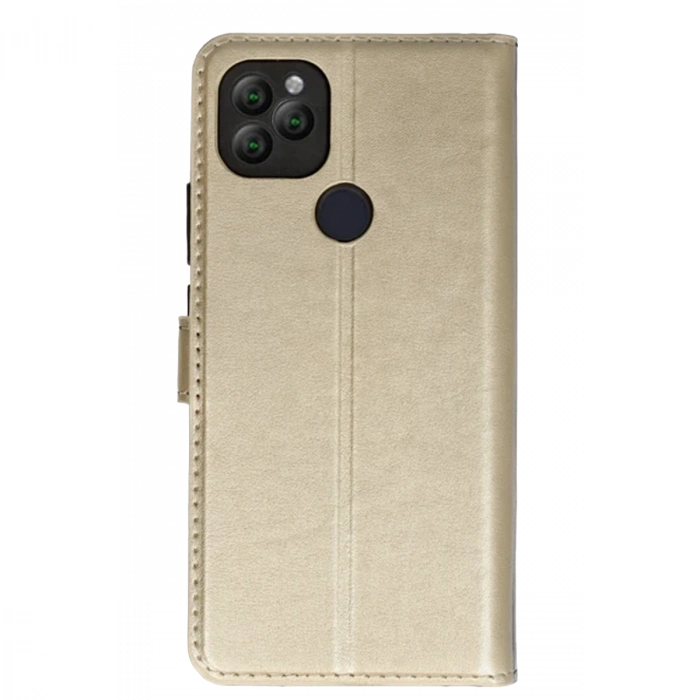 General Mobile GM 22 Plus Trend S Plus Kapaklı Telefon Kılıf - Gold