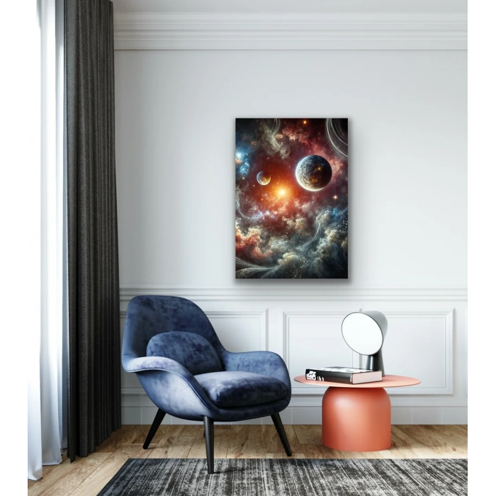 Gezegenler Kanvas Tablo 70x100cm