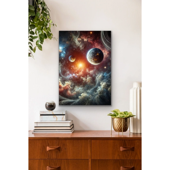 Gezegenler Kanvas Tablo 70x100cm