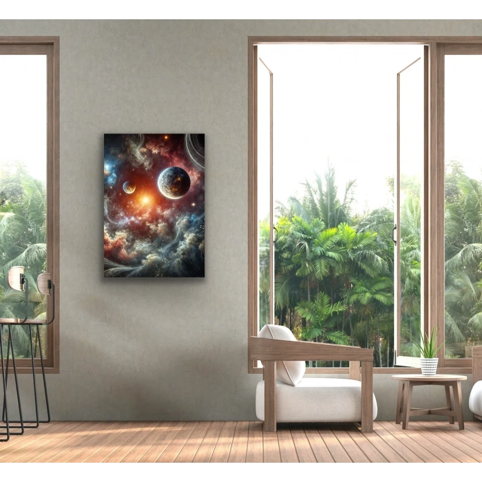 Gezegenler Kanvas Tablo 70x100cm