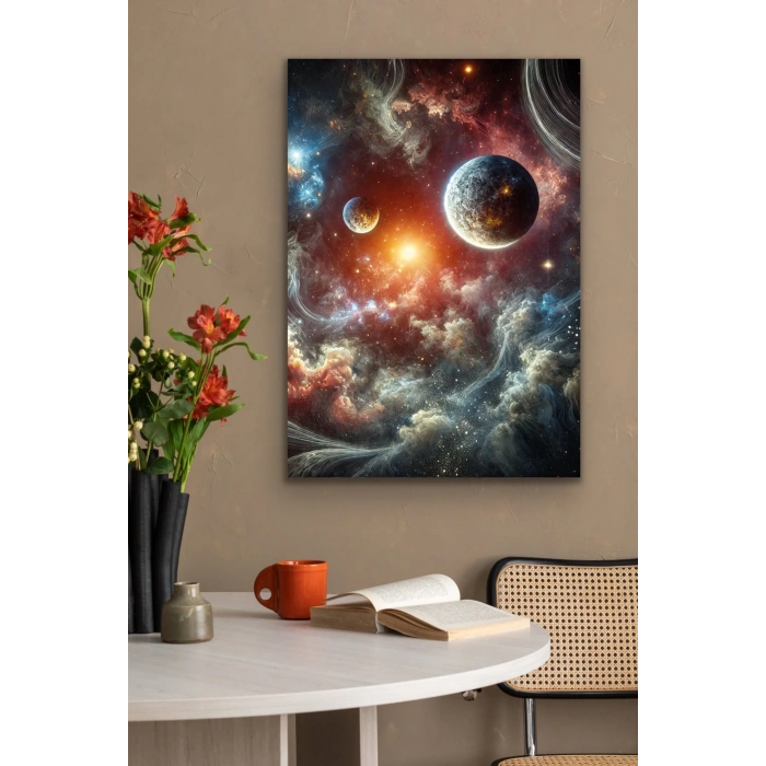 Gezegenler Kanvas Tablo 70x100cm