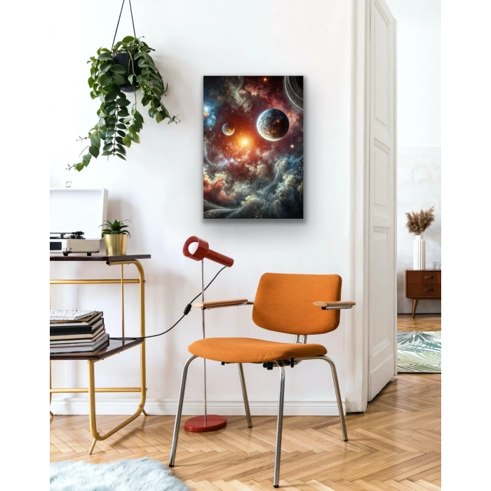 Gezegenler Kanvas Tablo 70x100cm