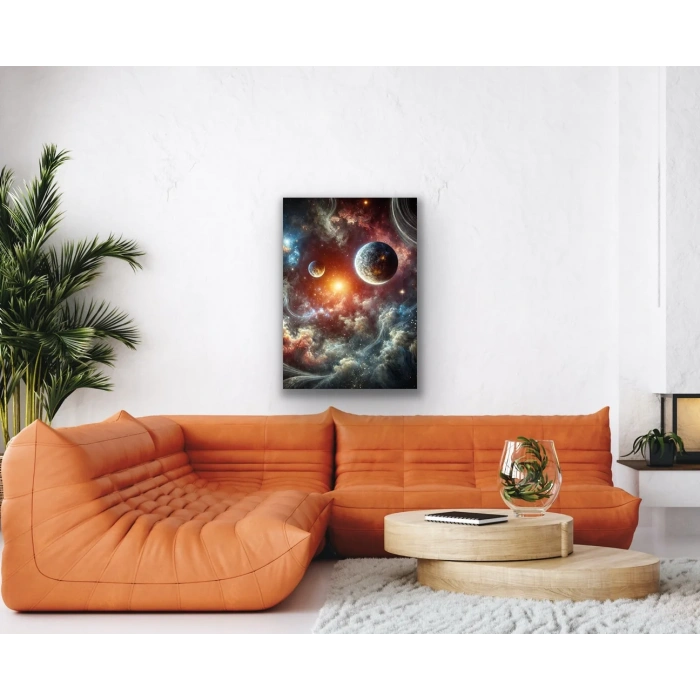 Gezegenler Kanvas Tablo 70x100cm