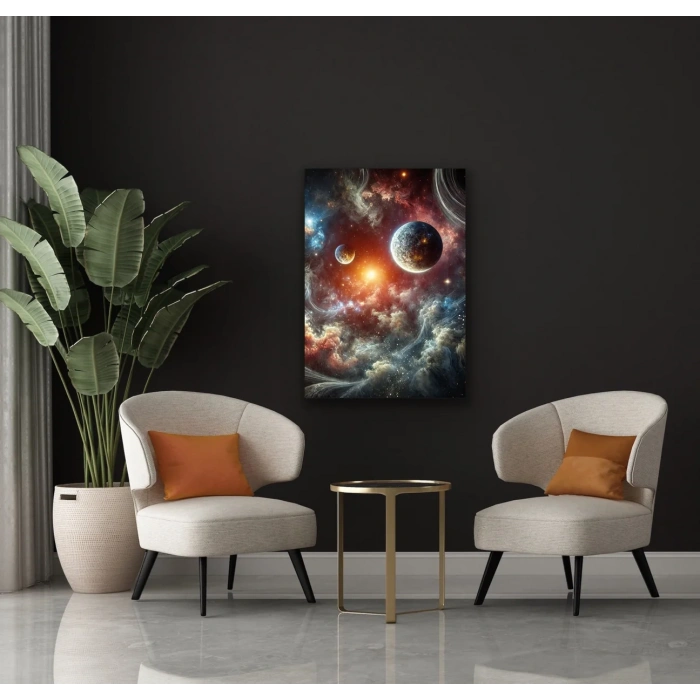 Gezegenler Kanvas Tablo 70x100cm